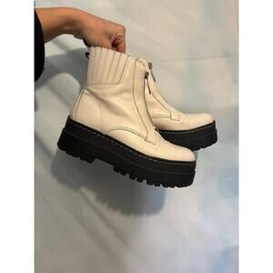 White Platform Marc Fisher LTD Prisco boots